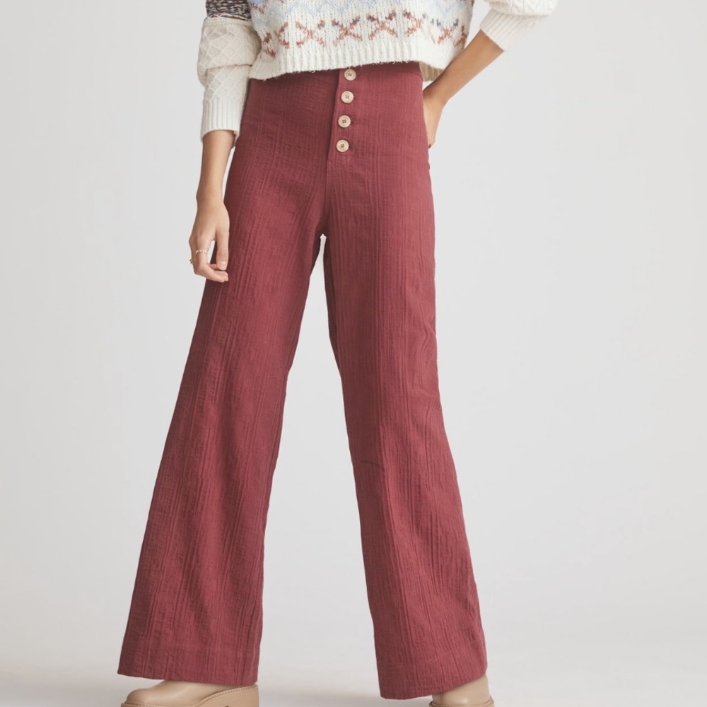 Anthropologie Sydney Button-Fly Pants